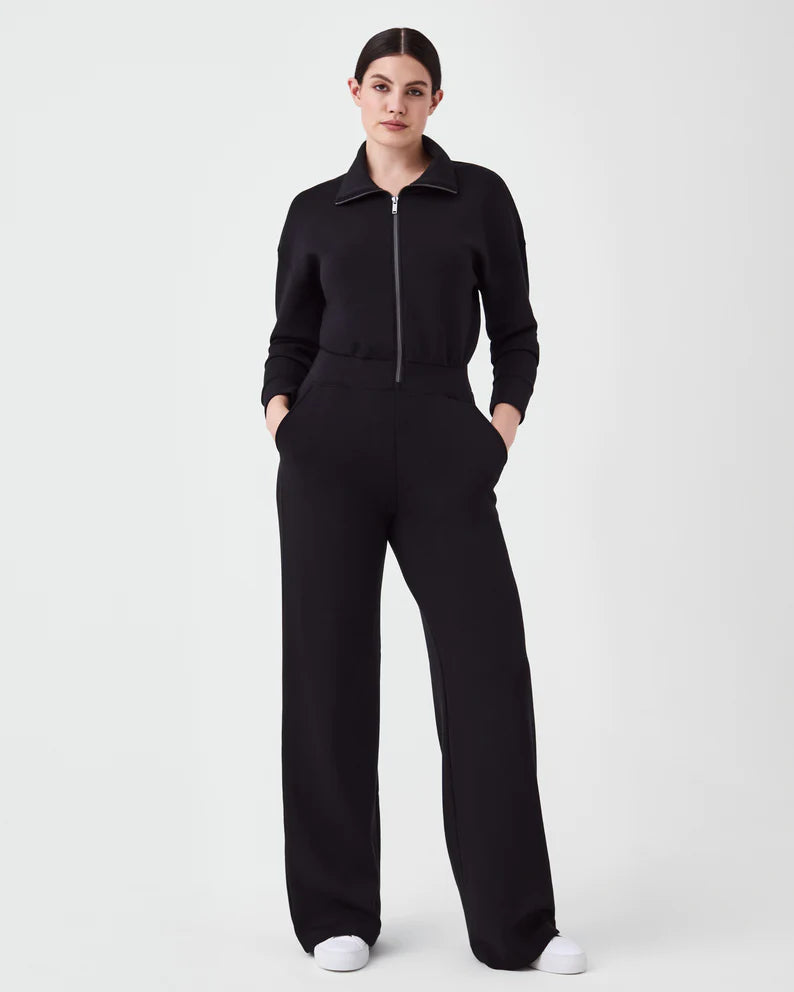 AirEssentials Long Sleeve Wide Leg Jumpsuit