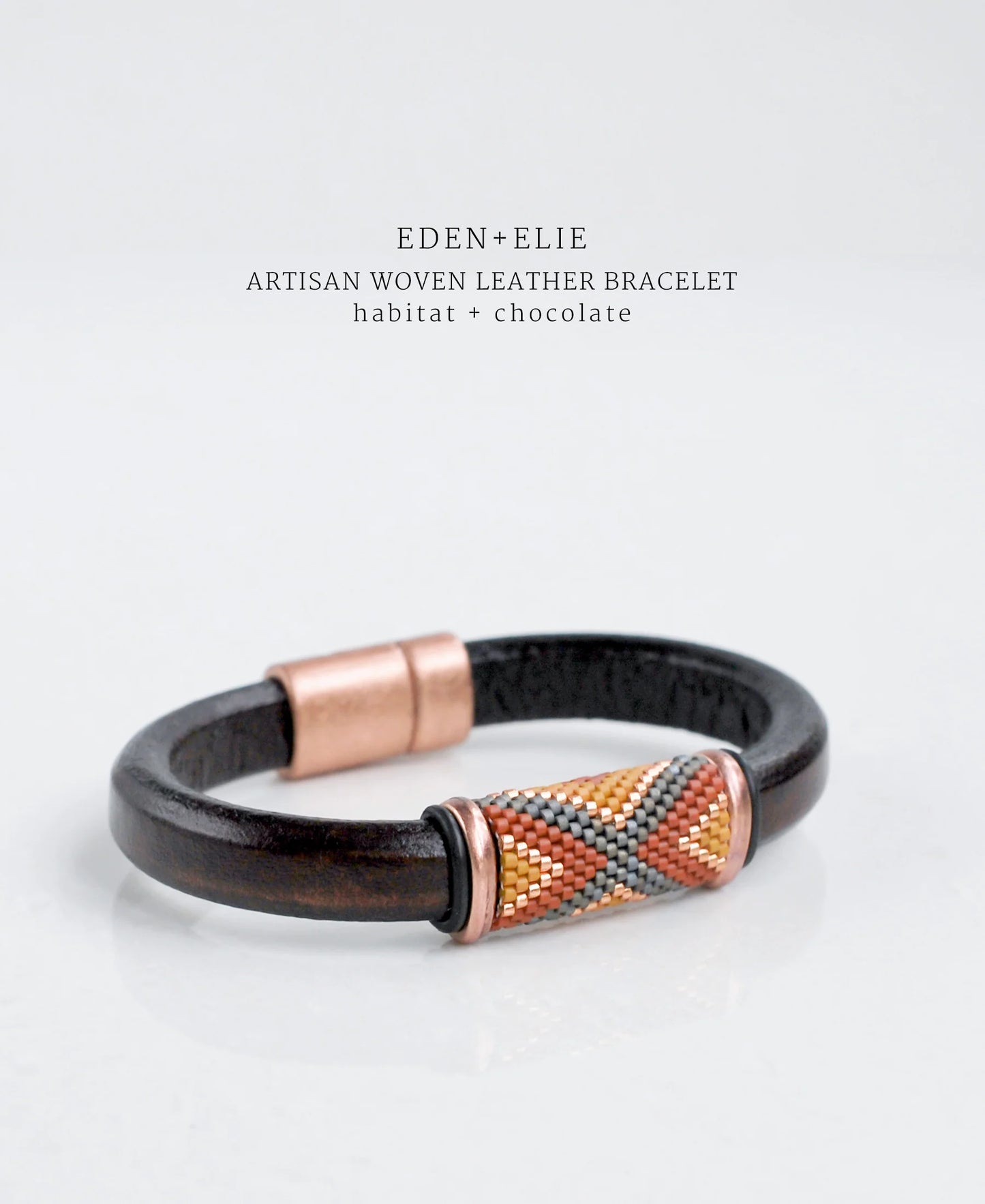 Handwoven Thick Leather Bracelet