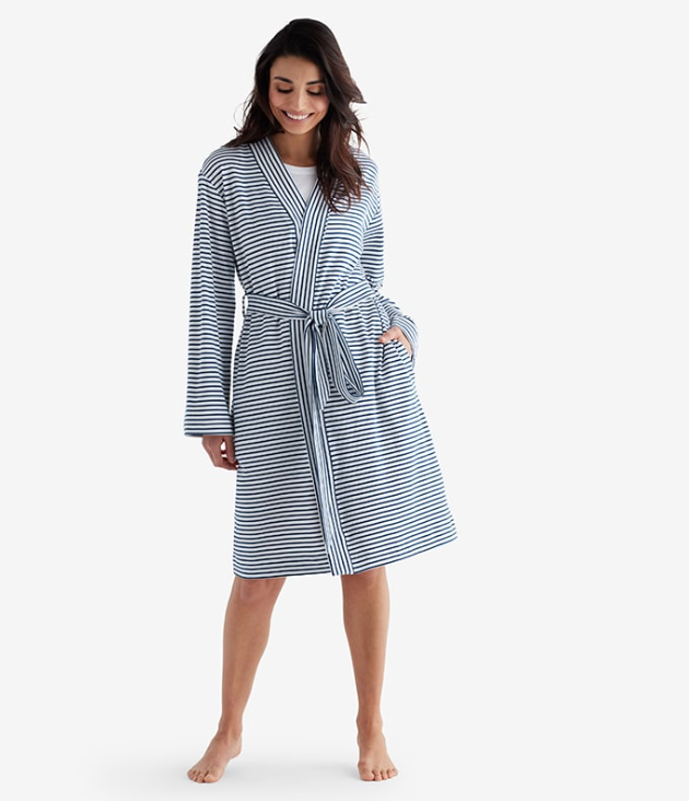 Legends Luxury™ Yarn-Dyed Stripe Pima Robe