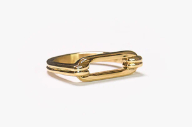Minimalist Geometric Rope Ring