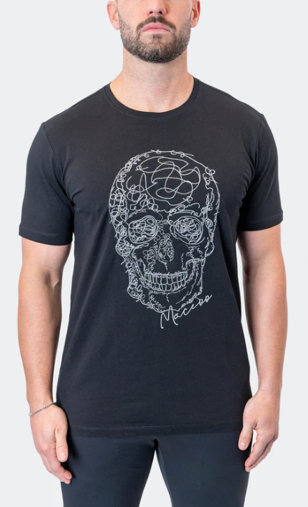 TEE SCRIBBLESKULL ARMYGREEN