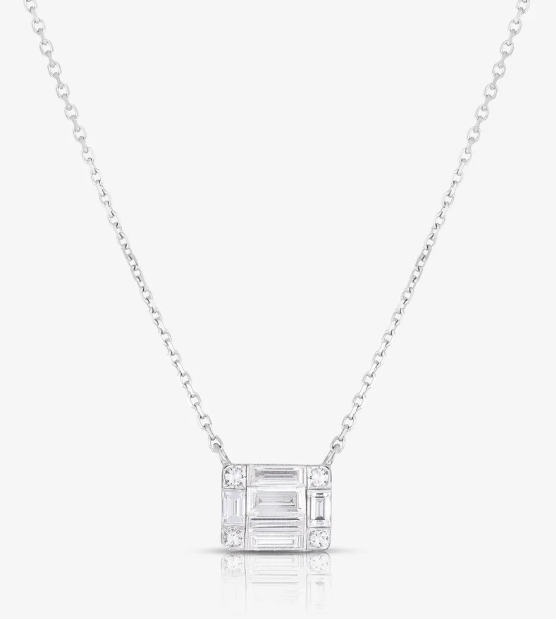 Large Emerald Illusion Necklace