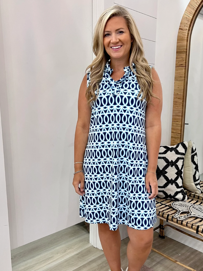 Caroline Ruffle Dress