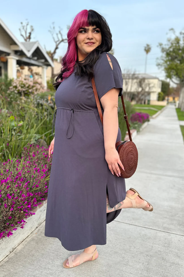 Flutter Sleeve A-Line Dress