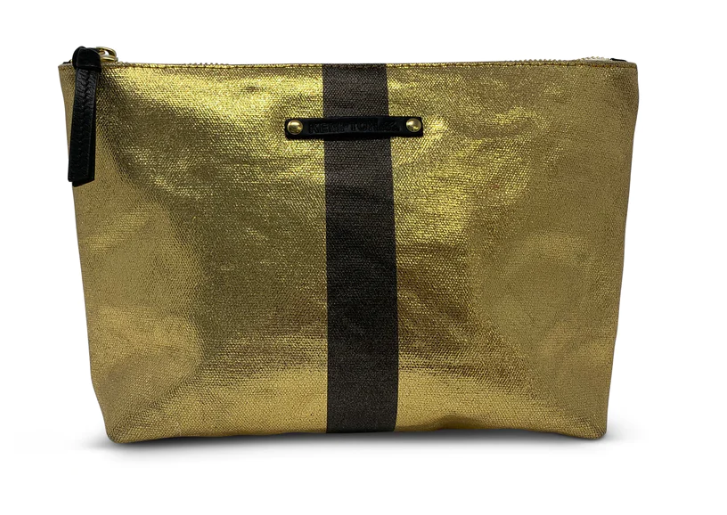 Postal Silver Stripe Pouch