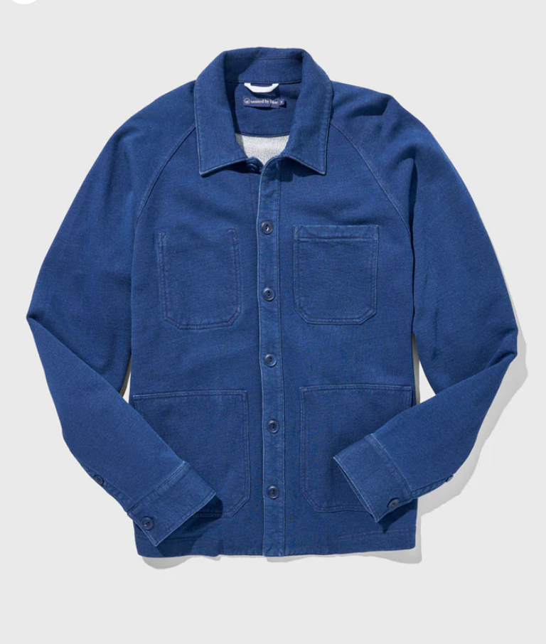 Organic Indigo Terry Chore Coat