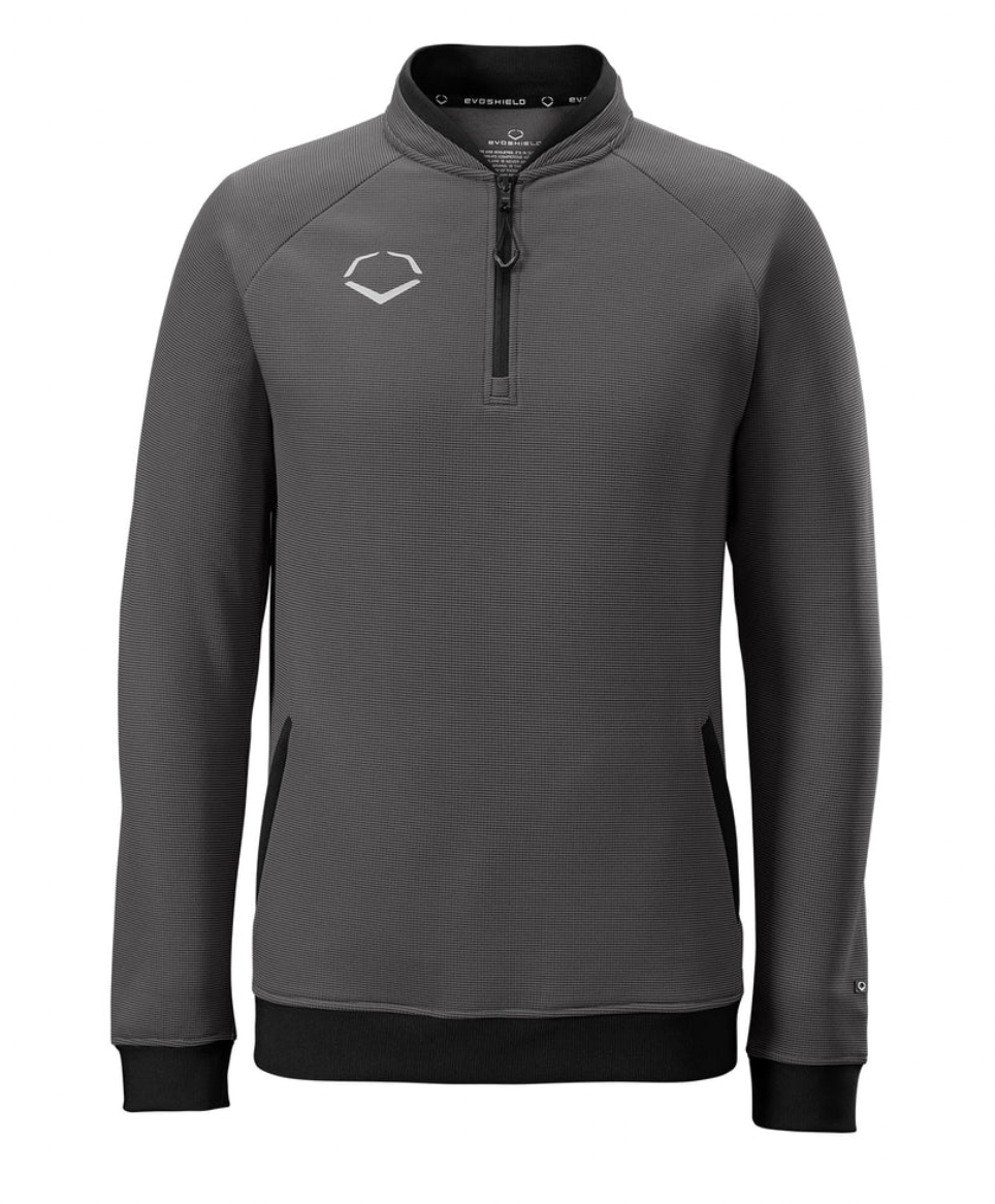 Evoshield Men's Pro Team Heater Fleece Quarter Zip Charcoal