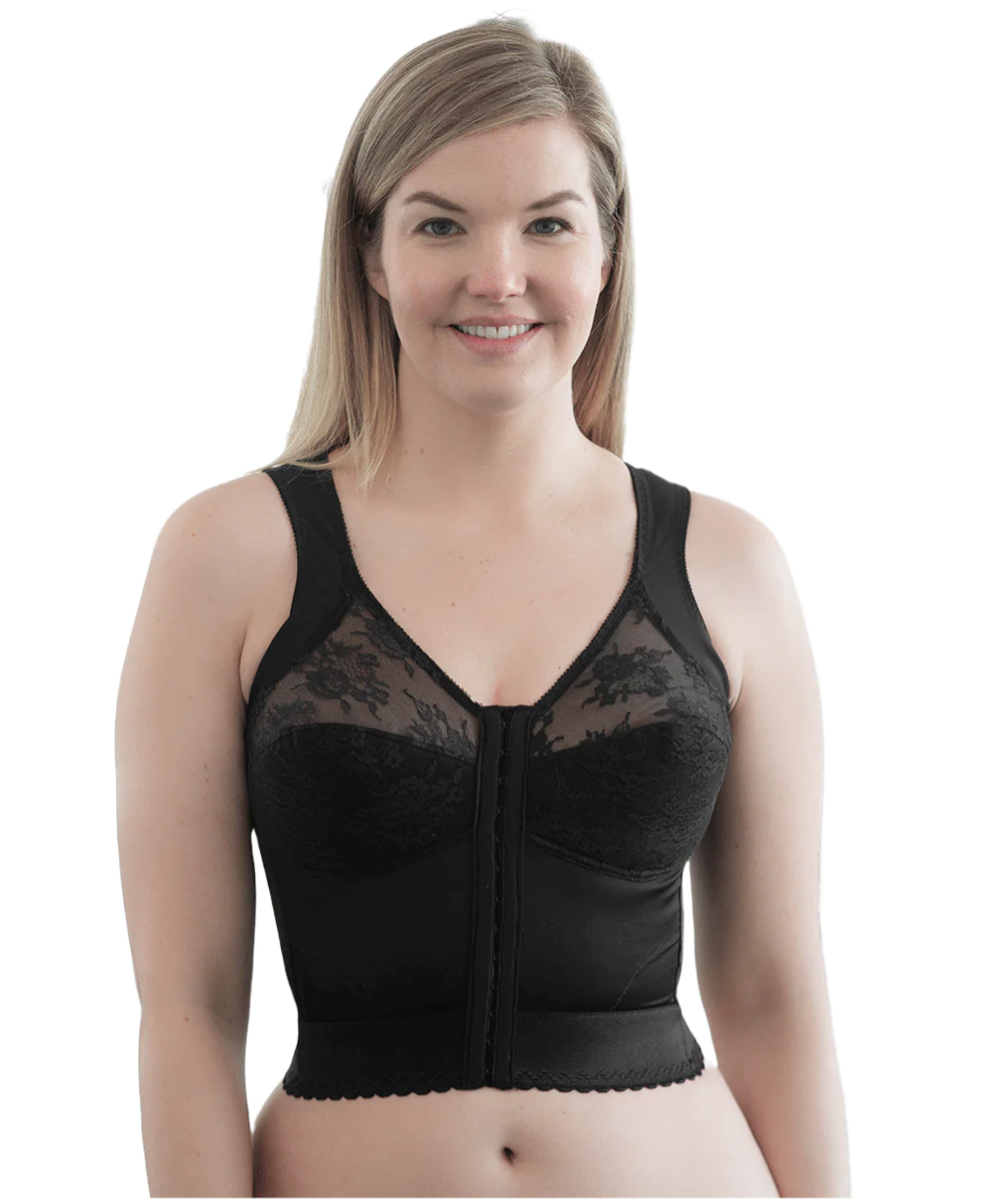 Rago Front Closure Back Support Long Line Bra