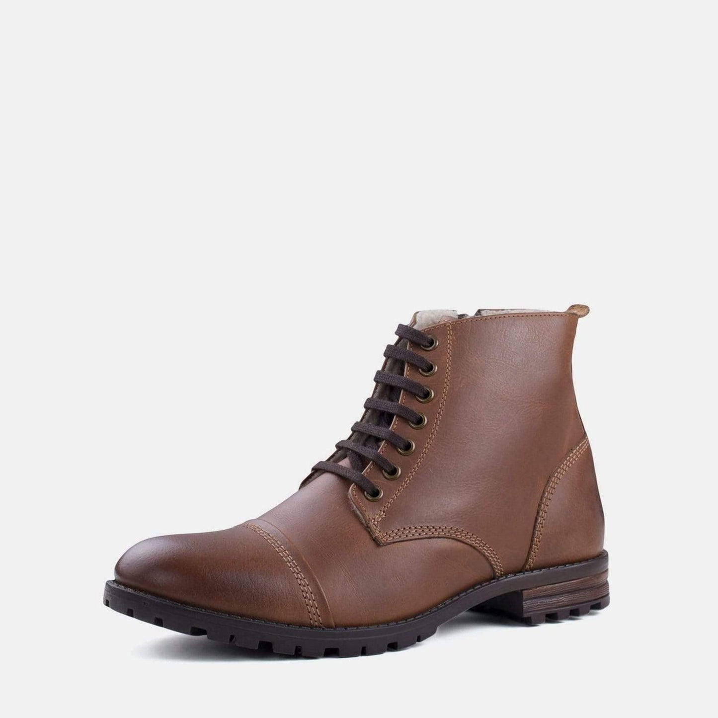 DECKER TAN LEATHER FASHION WORK BOOT