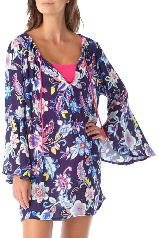 Bell Sleeve Tunic Cover Up