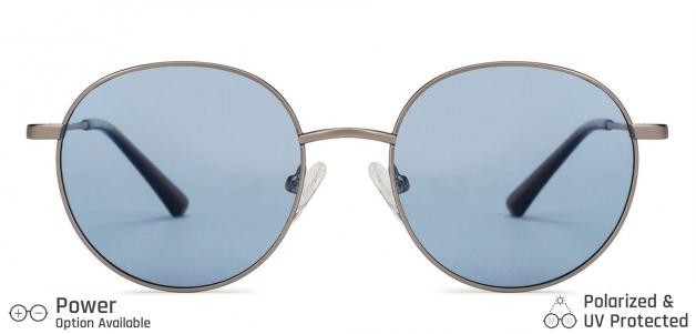 Gold Round Full Rim Unisex Sunglasses by Vincent Chase Polarized-138395