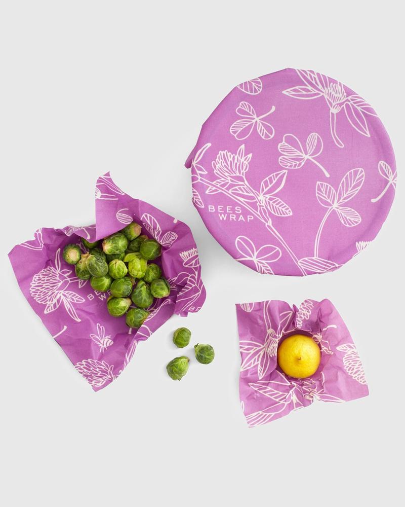 Clover Print Reusable Food Wrap 3-Pack - FINAL SALE