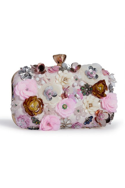 Floral Embellished Clutch