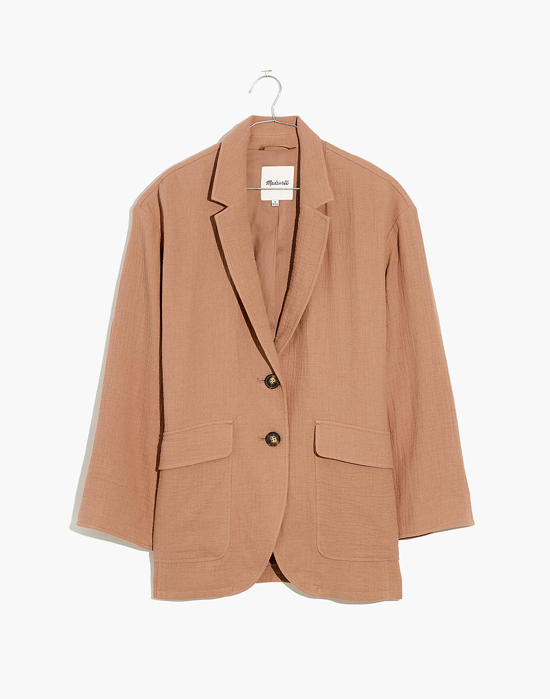 Cotton-Linen Relaxed Blazer