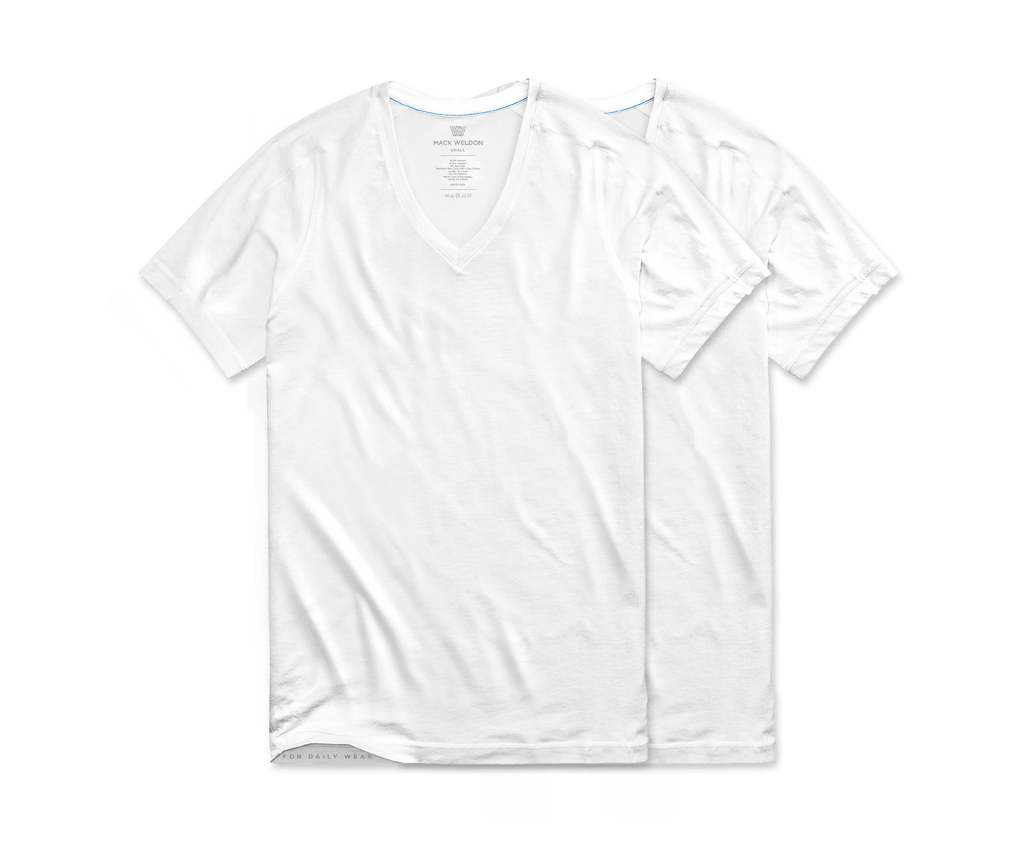 2-Pack 18-Hour Jersey V-Neck Undershirt - Bright White
