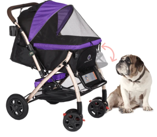 HPZ™ PET ROVER XL Extra-Long Premium Stroller For Small/Medium/Large Dogs, Cats And Pets