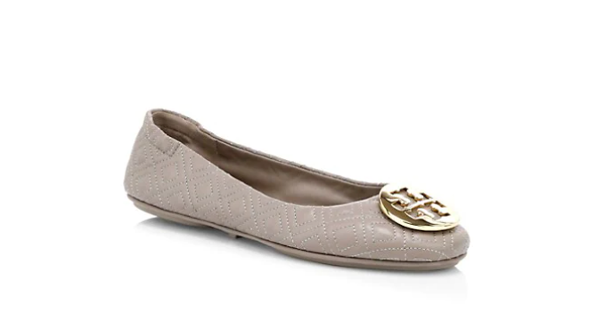 Tory Burch Minnie Quilted Leather Ballet Flats