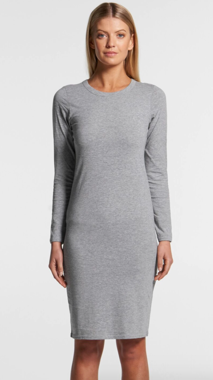 WO'S MIKA ORGANIC L/S DRESS - 4033