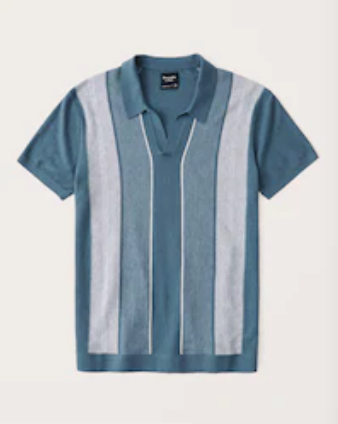 Abercrombie - Cotton-Silk Johnny Collar Knit Polo
