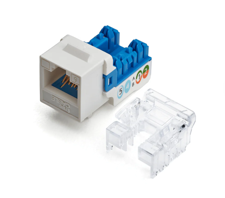Cat6 Punch Down Keystone Jack|Unshielded