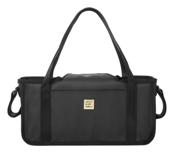 Wander Stroller Caddy in Black Matte Leatherette