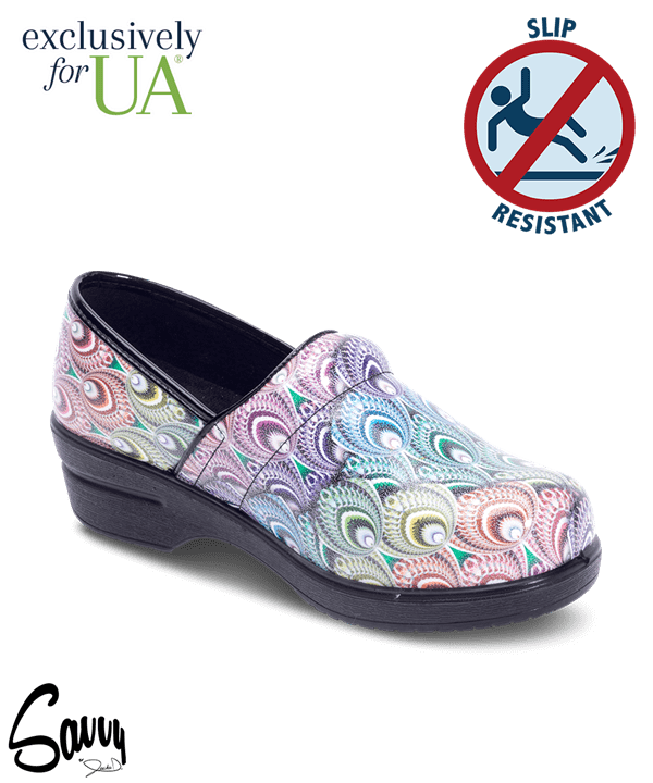 UA Exclusive Savvy Brandy Prism Peacock Nursing Shoes