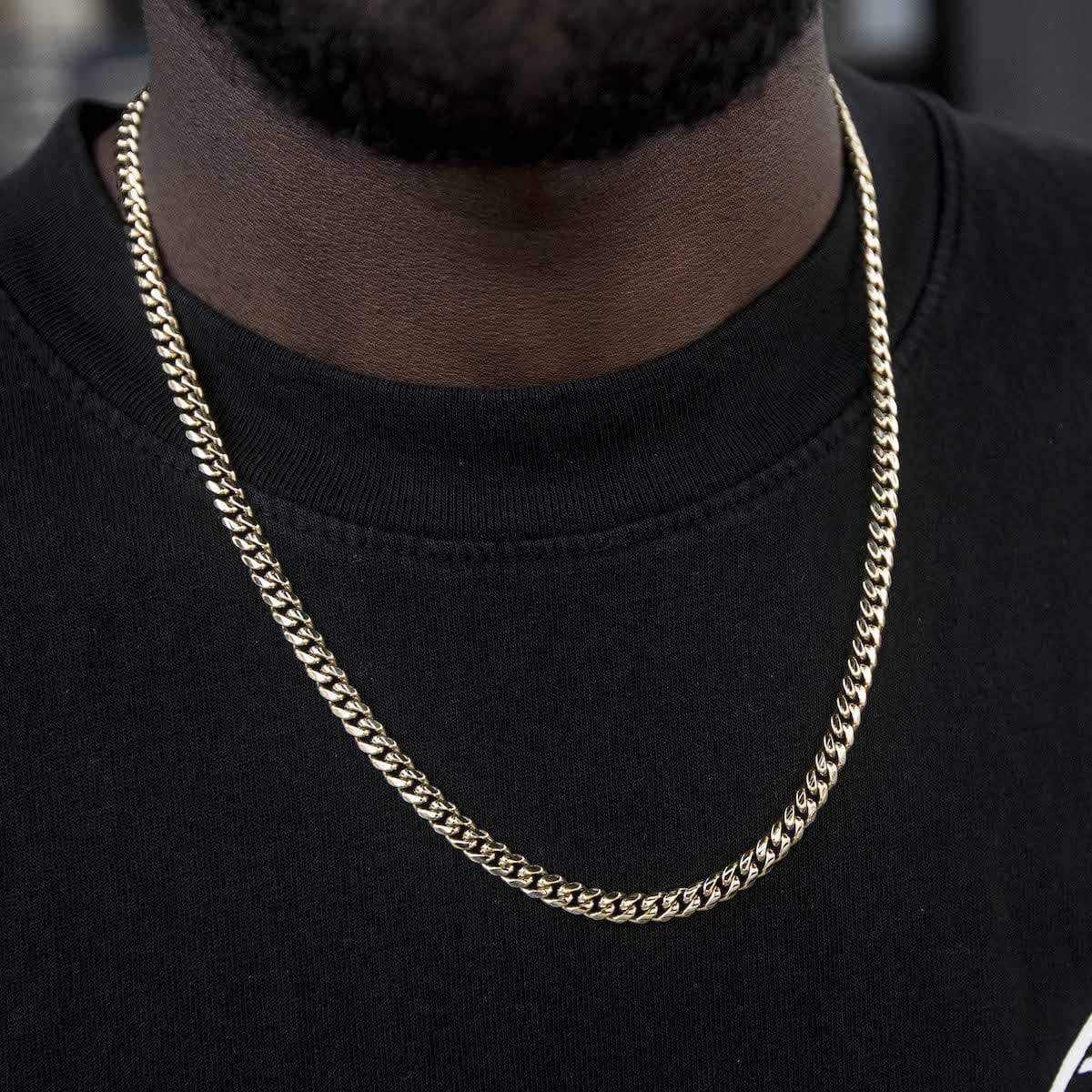 Cuban Link Chain in Yellow- 5mm