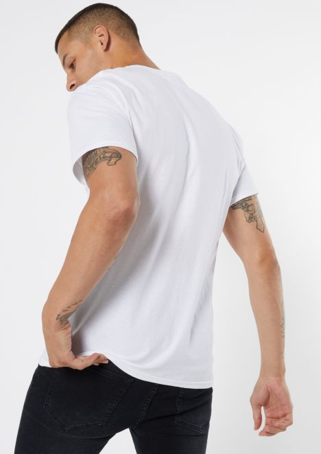 White Birthday Santa Graphic Tee
