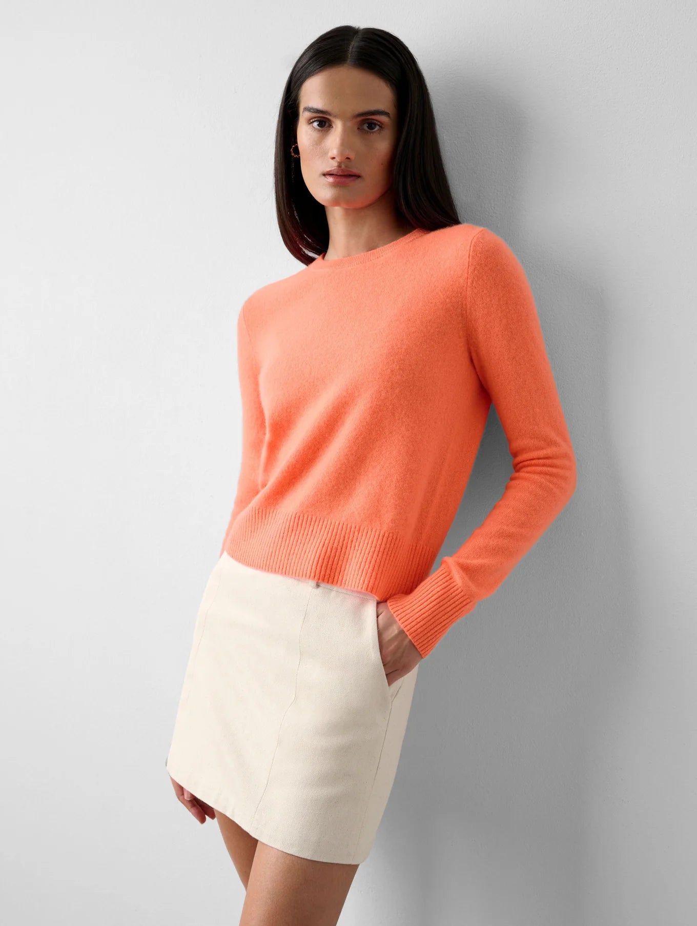 Essential Cashmere Shrunken Crewneck