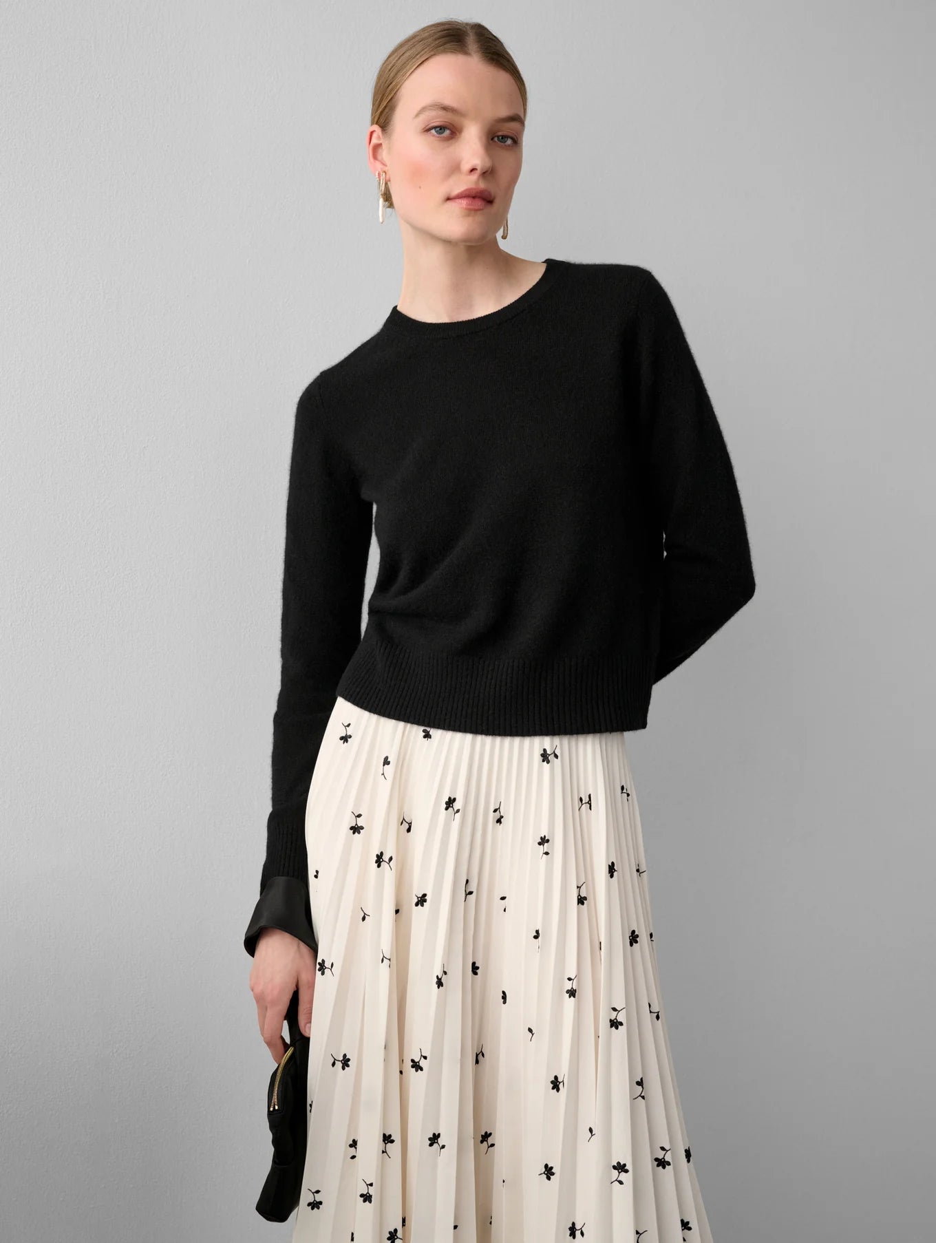 Essential Cashmere Shrunken Crewneck