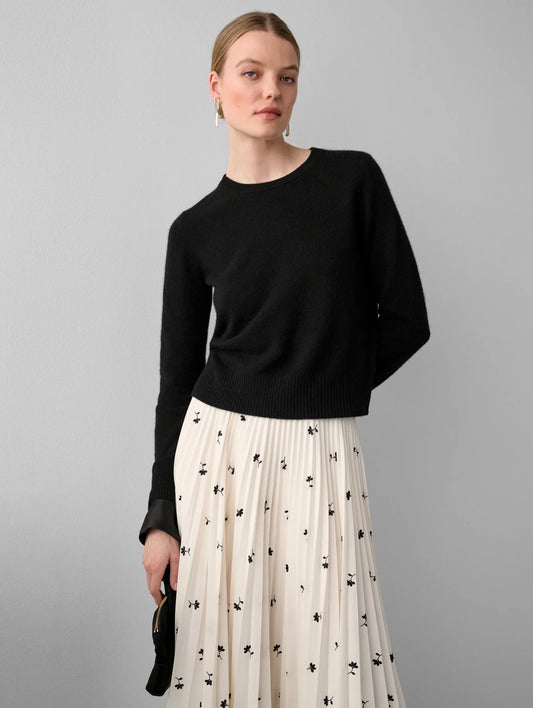 Essential Cashmere Shrunken Crewneck