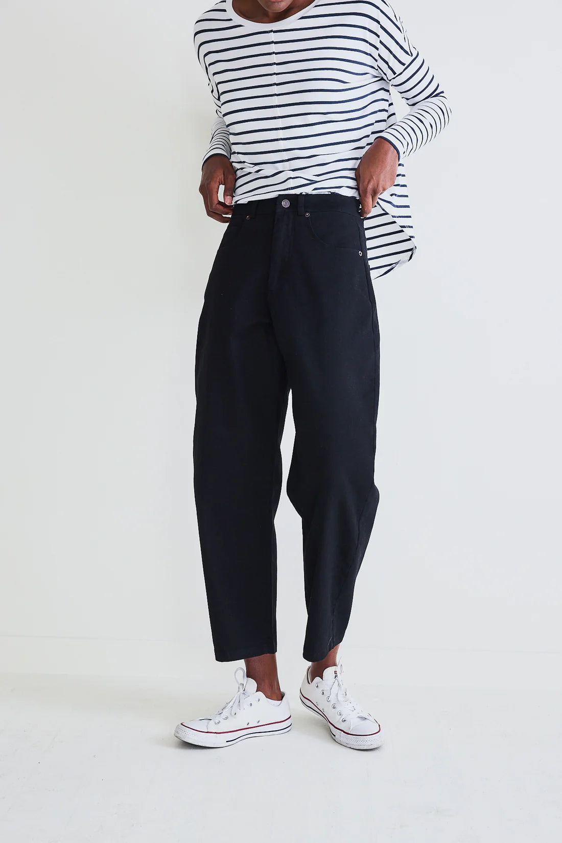 The Barrel Leg Denim Pants