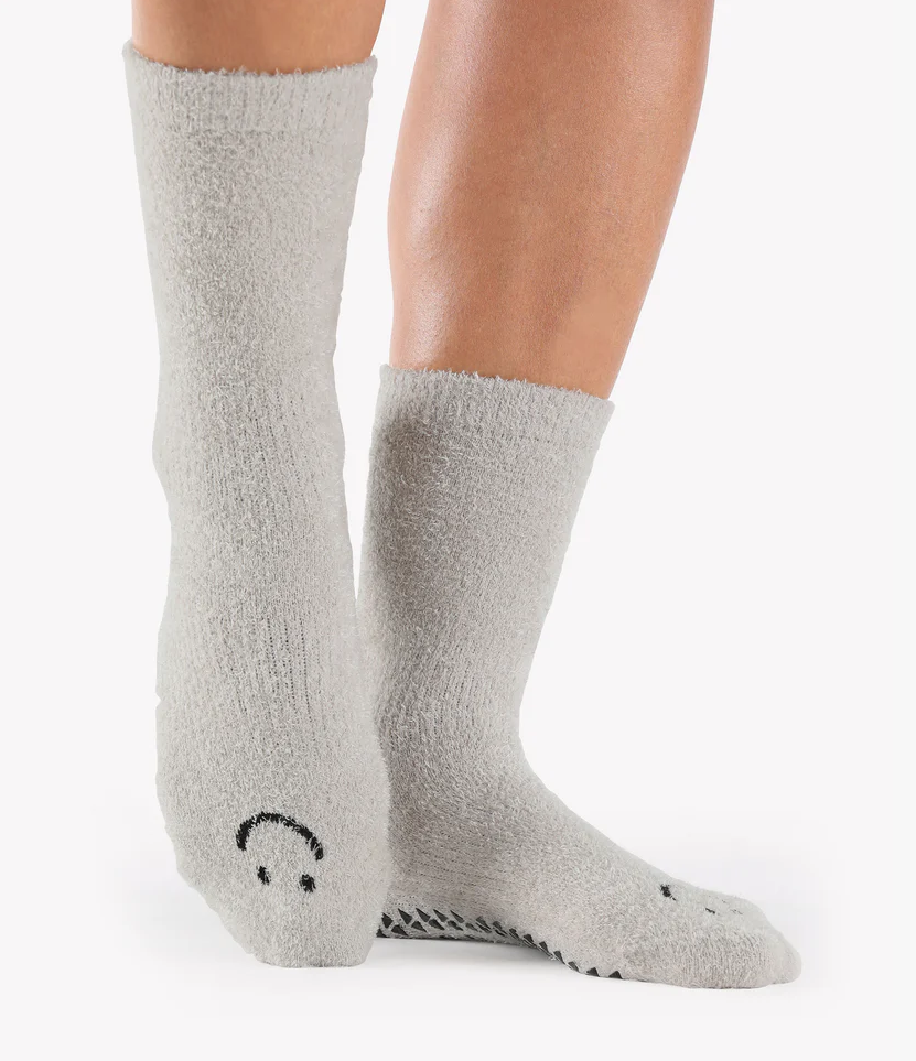 happy cloud crew grip sock