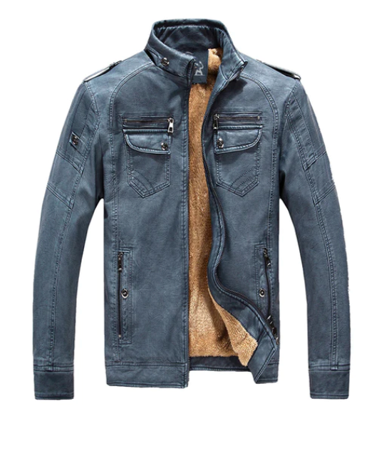 DAVID OUTWEAR FLEECE BIKER JACKET