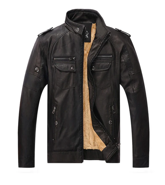 DAVID OUTWEAR FLEECE BIKER JACKET
