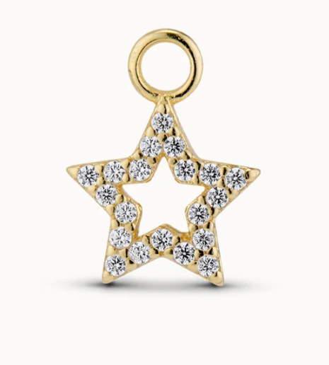 Star CZ Charm (Gold)