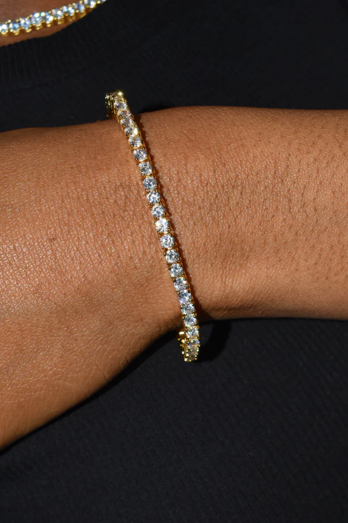 Carla Tennis Bracelet (Gold)