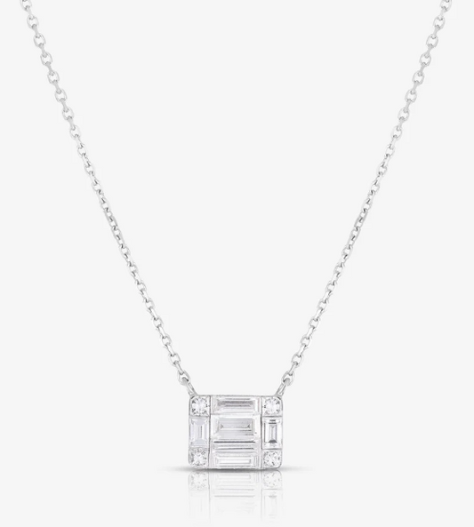 Large Emerald Illusion Necklace