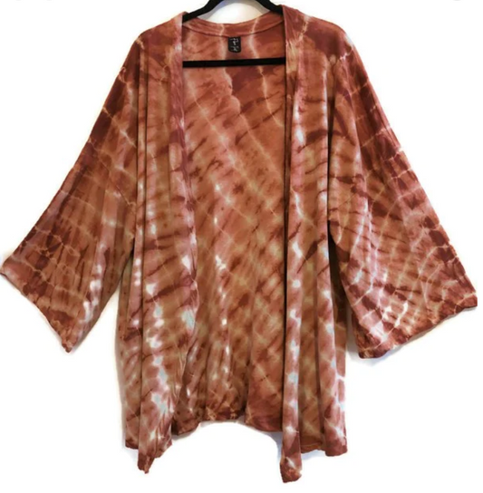 Boho Kimono Jacket in Rust
