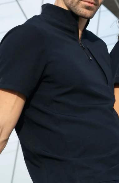 Men's Scrubs Top (Black)