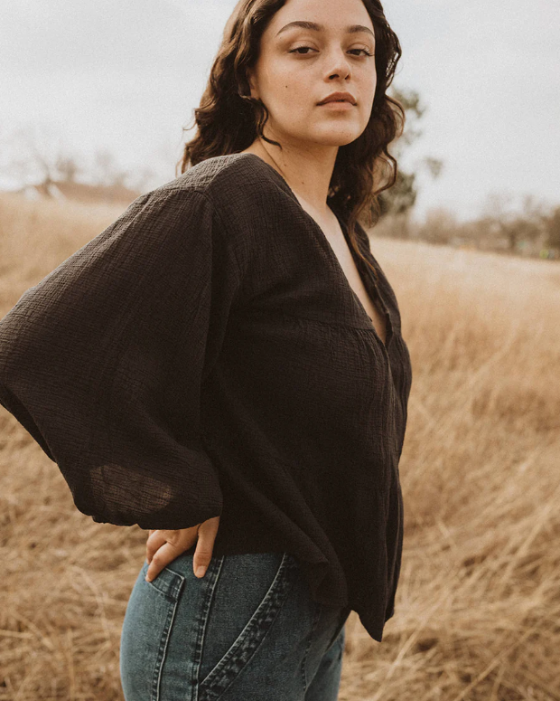 MIA TOP - WASHED BLACK