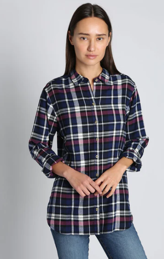 JACHS GF Tan Plaid Flannel