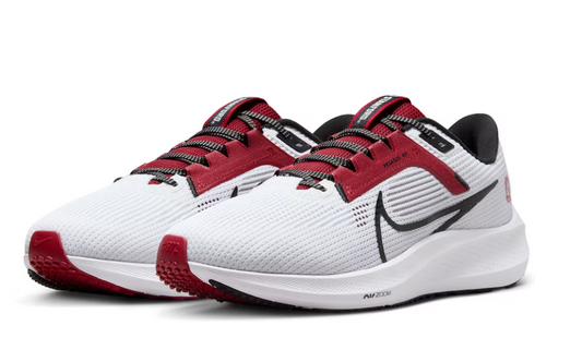 Unisex Nike White Stanford Cardinal Zoom Pegasus 40 Running Shoe