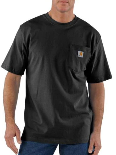 K87 - WORK POCKET TEE, BLACK