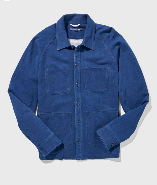 Organic Indigo Terry Chore Coat