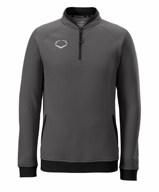 Evoshield Men's Pro Team Heater Fleece Quarter Zip Charcoal