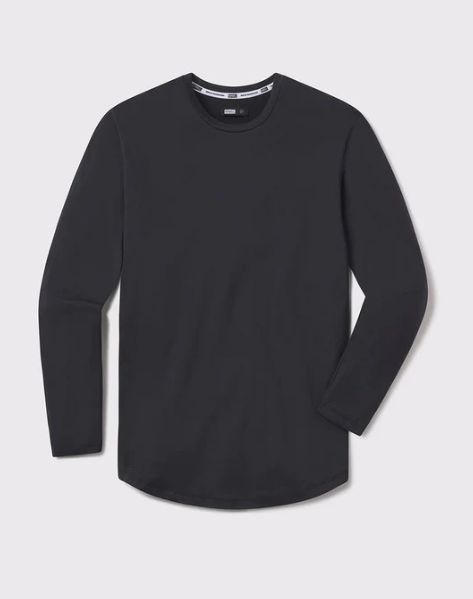 Fitted Drop Hem Long Sleeve