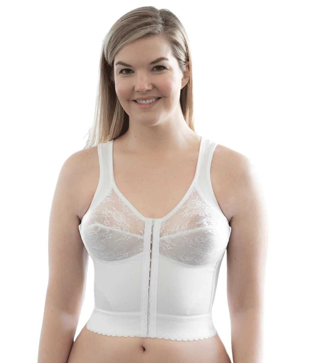 Rago Front Closure Back Support Long Line Bra
