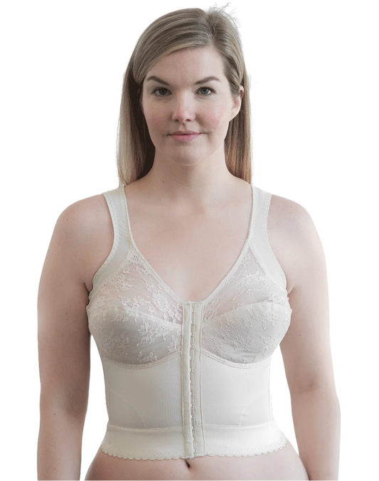Rago Front Closure Back Support Long Line Bra