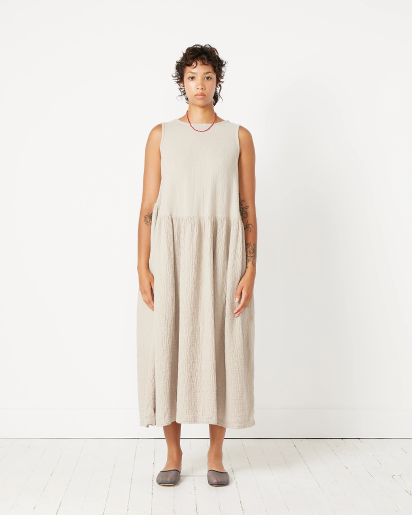 Tank Dress - Black Crane